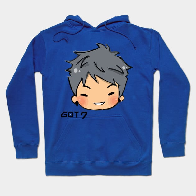 kpop got7 cute personel boyband Hoodie by fooballmayfield